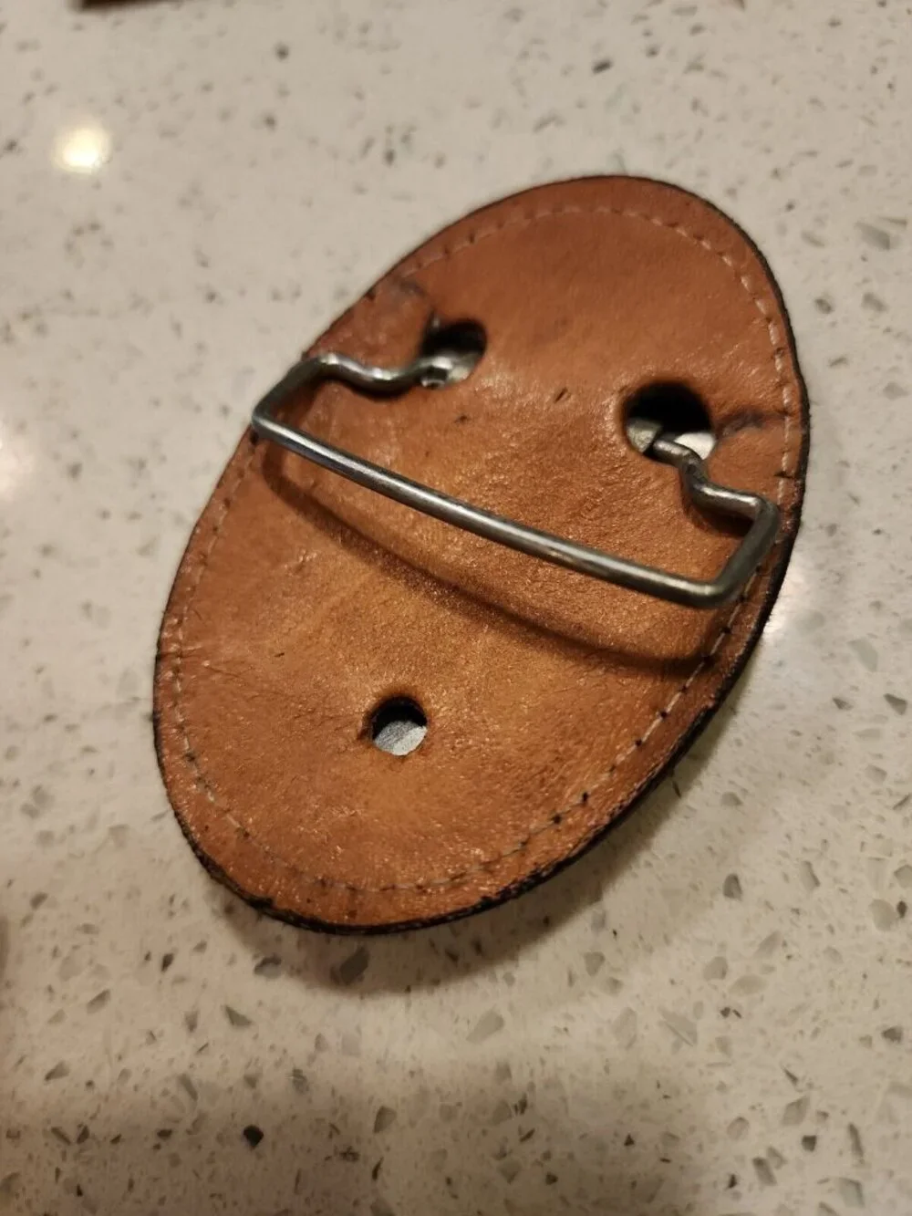 Leather Embroidered Horse Belt Buckle Western Cowboy
